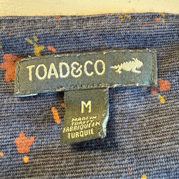 Toad&Co | Rosalind II Navy Floral Long Sleeve Dress | Sz M - Picture 8 of 11